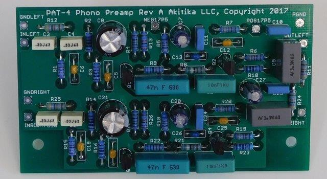 assembled phono preamp for PAT-4