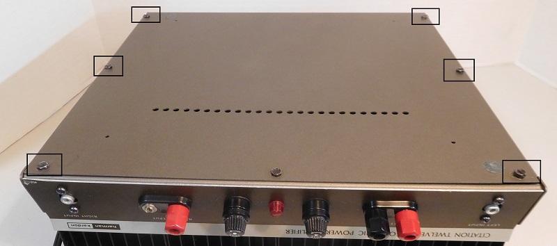 Citation 12 Power Amplifier, bottom view