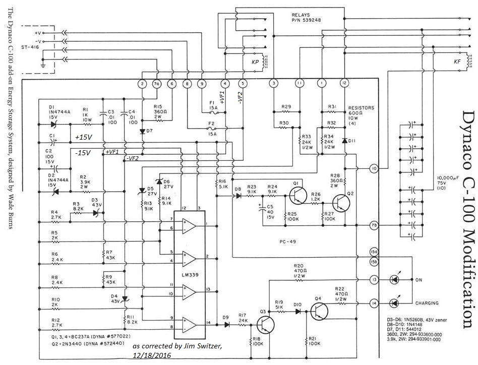 C-100 Capacitor Bank Schematic, corrected