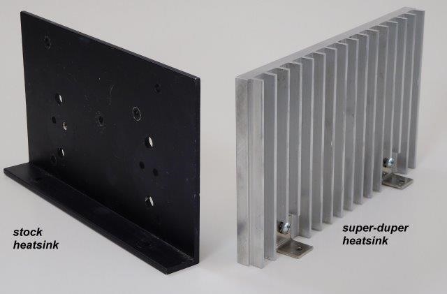 Super Duper Heatsinks...more metal more area...more power with less temperature rise