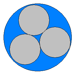 three caps inside one large clamp